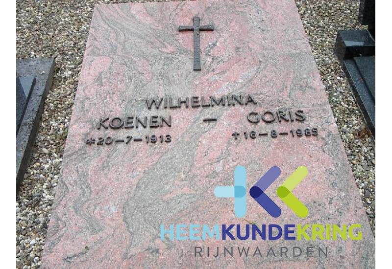 Grafstenen kerkhof Herwen Coll. HKR (6) W. Koenen -Goris